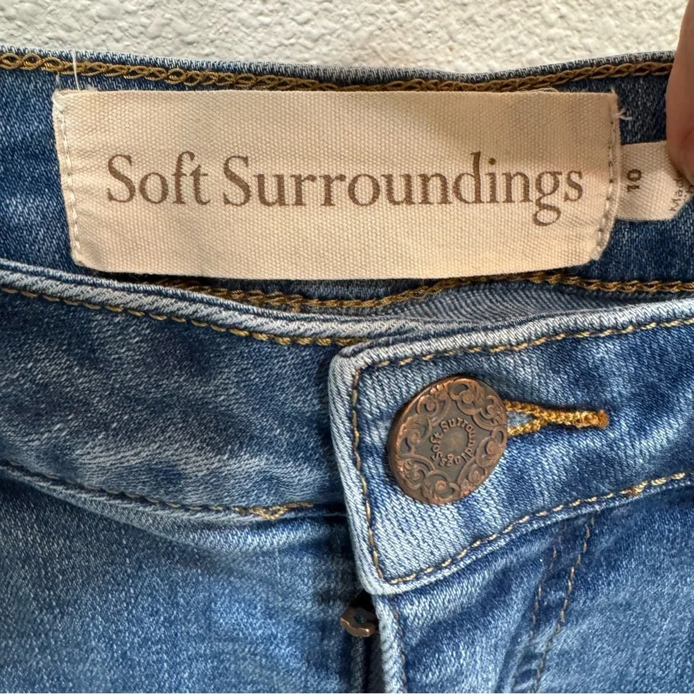Soft Surroundings The Ultimate High Rise Slim Jeans Size 10 Light Wash 041921